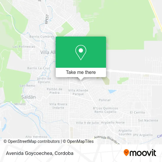 Avenida Goycoechea map