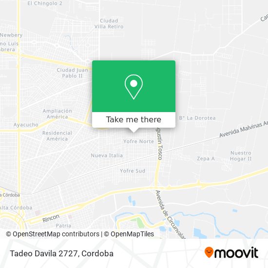 Tadeo Davila 2727 map