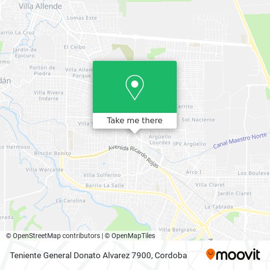 Teniente General Donato Alvarez 7900 map