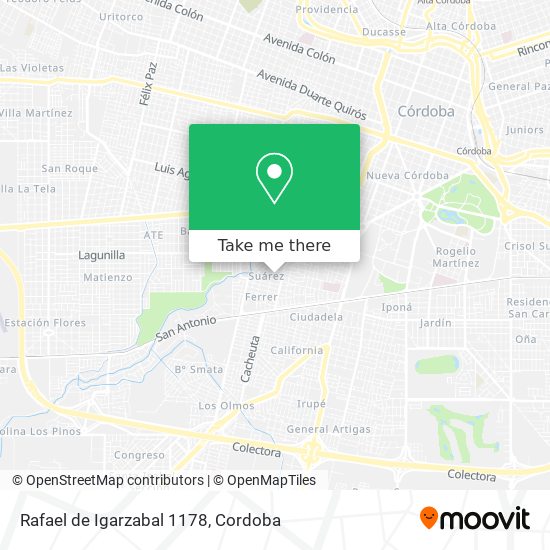 Rafael de Igarzabal 1178 map