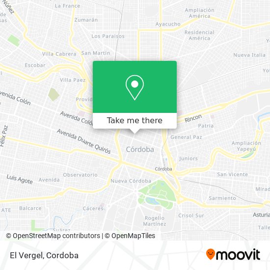 Mapa de El Vergel