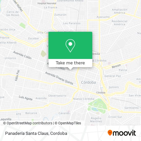 Panadería Santa Claus map