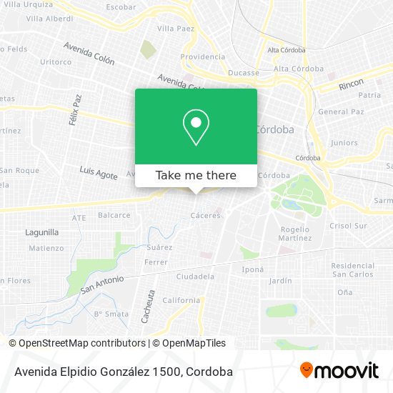 Avenida Elpidio González 1500 map