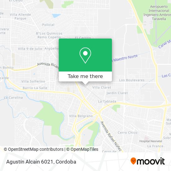 Agustín Alcain 6021 map