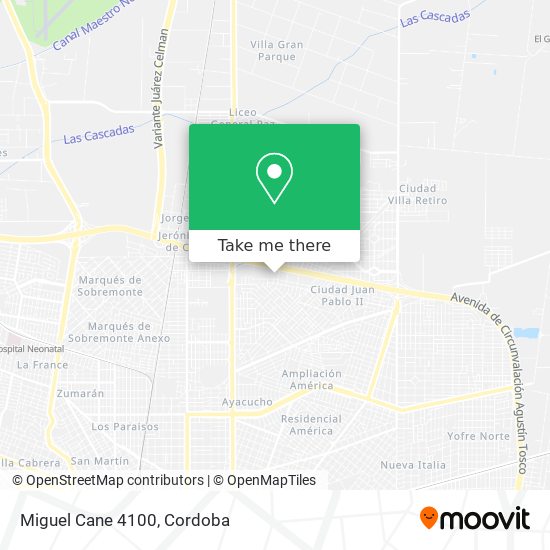 Miguel Cane 4100 map