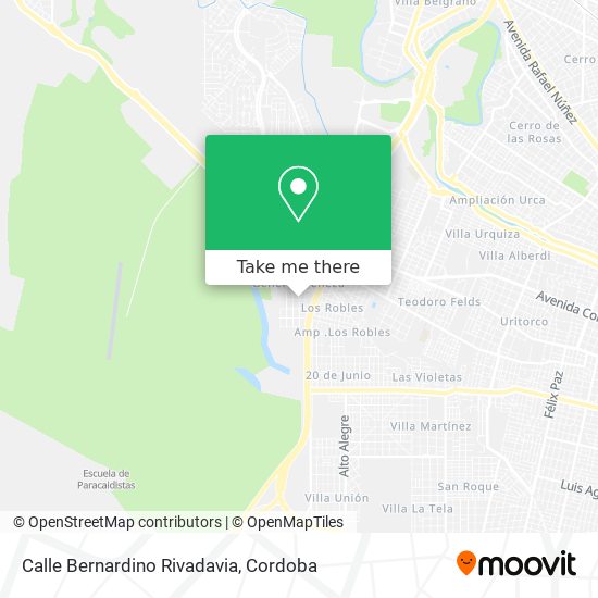 Calle Bernardino Rivadavia map
