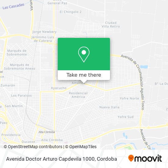 Avenida Doctor Arturo Capdevila 1000 map