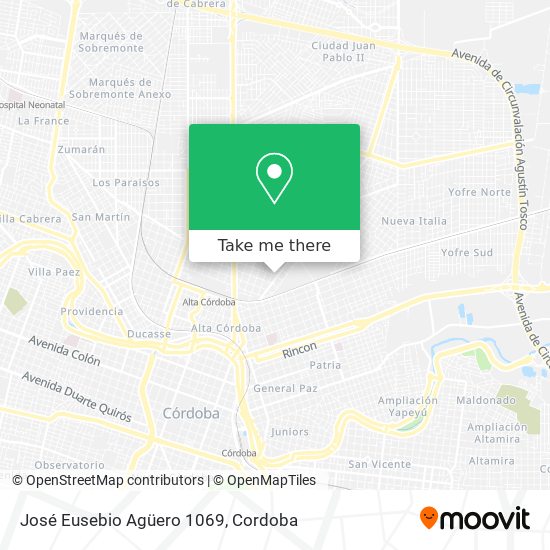 José Eusebio Agüero 1069 map