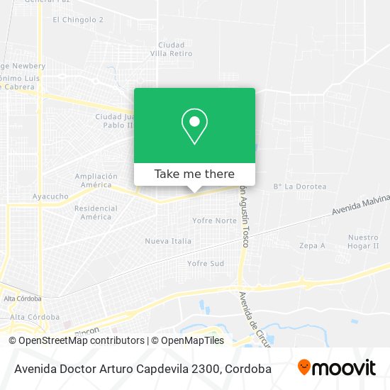 Avenida Doctor Arturo Capdevila 2300 map