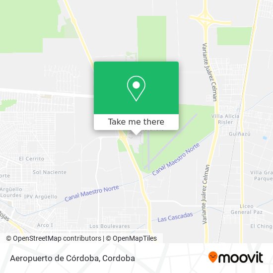 Aeropuerto de Córdoba map