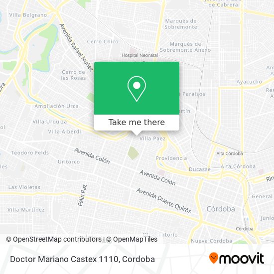 Doctor Mariano Castex 1110 map