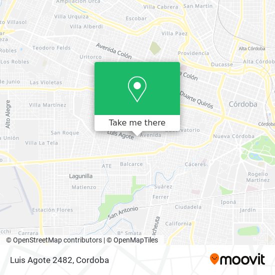 Luis Agote 2482 map