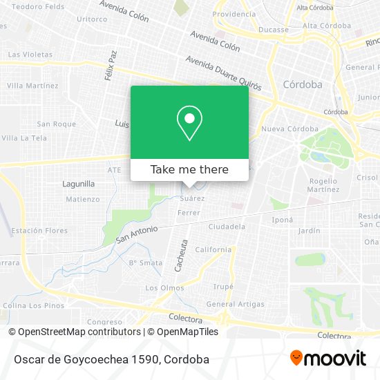 Oscar de Goycoechea 1590 map