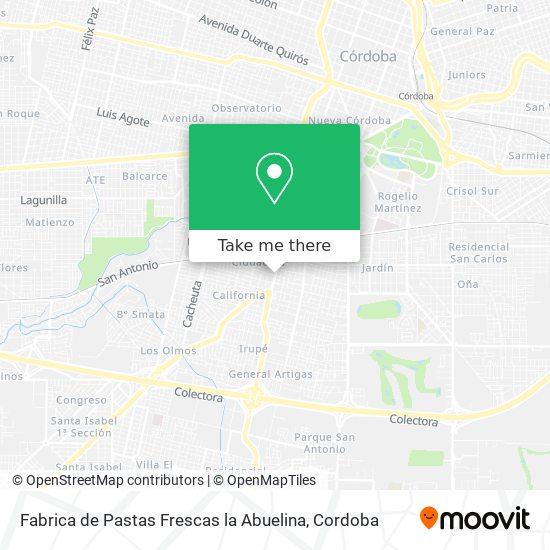 Mapa de Fabrica de Pastas Frescas la Abuelina