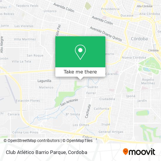 Club Atlético Barrio Parque map