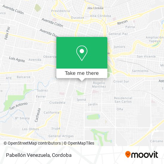 Pabellón Venezuela map