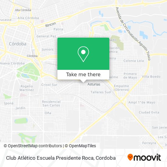 Mapa de Club Atlético Escuela Presidente Roca