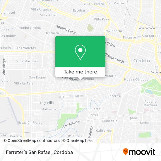 Ferretería San Rafael map