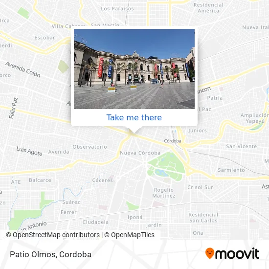 Patio Olmos map
