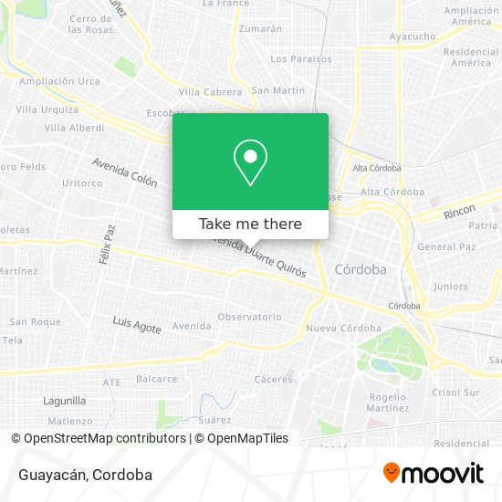 How to get to Guayacán in Córdoba by Colectivo?