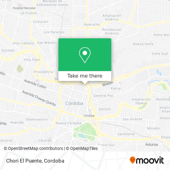 Mapa de Chori El Puente
