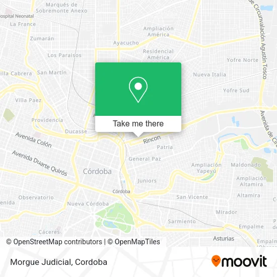 Mapa de Morgue Judicial