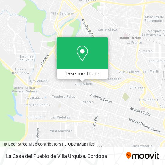 La Casa del Pueblo de Villa Urquiza map