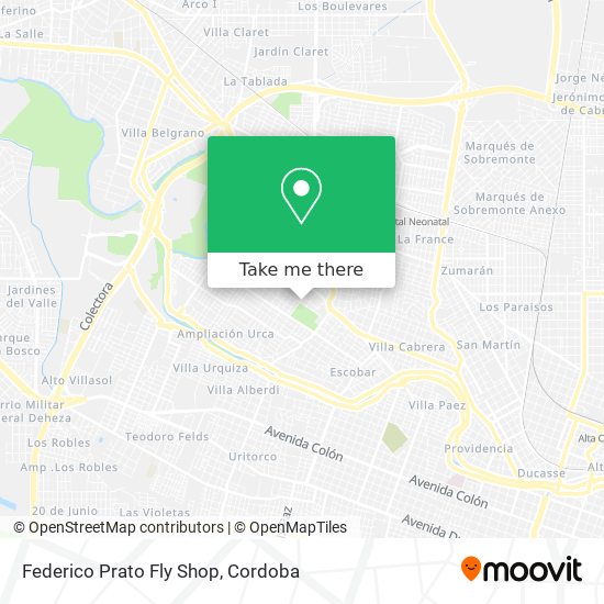 Mapa de Federico Prato Fly Shop