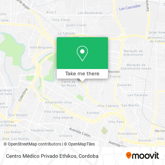 Mapa de Centro Médico Privado Ethikos