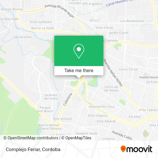 Complejo Feriar map