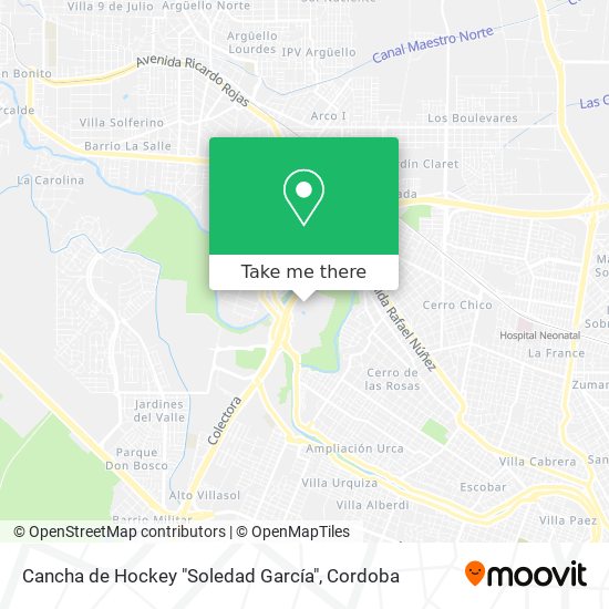 Cancha de Hockey "Soledad García" map