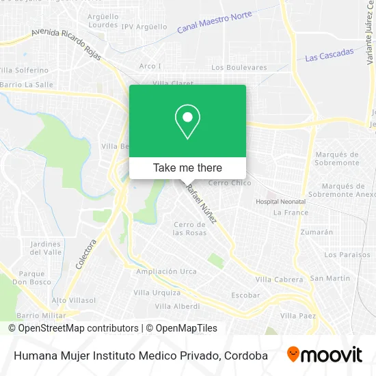 Humana Mujer Instituto Medico Privado map