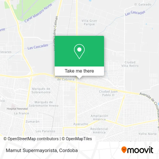 Mamut Supermayorista map