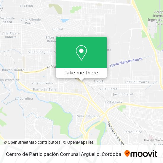 Centro de Participación Comunal Argüello map