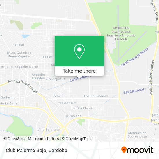 Club Palermo Bajo map