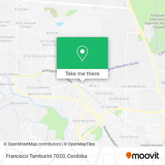 Mapa de Francisco Tamburini 7020