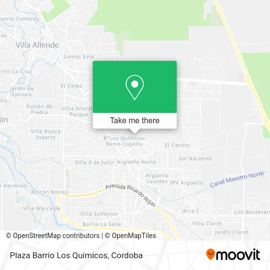 Plaza Barrio Los Químicos map