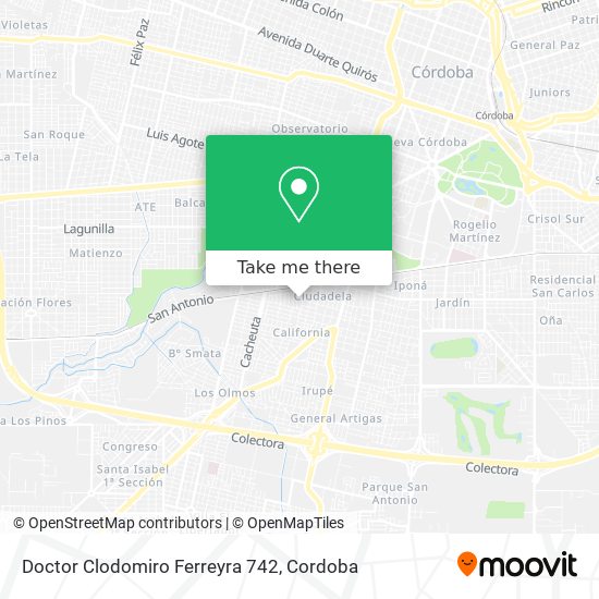 Doctor Clodomiro Ferreyra 742 map