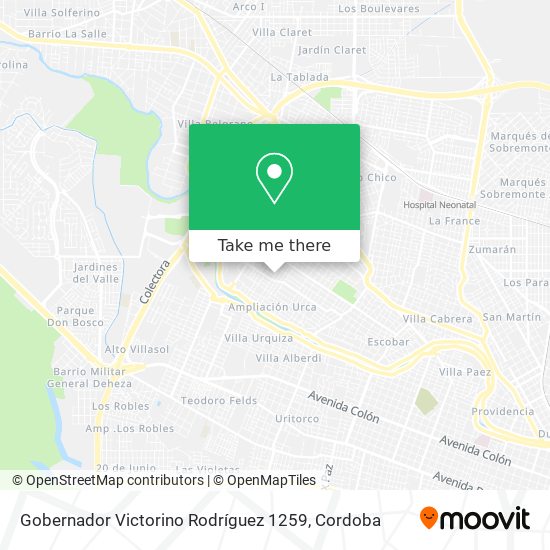 Mapa de Gobernador Victorino Rodríguez 1259