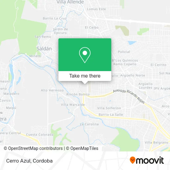 Mapa de Cerro Azul
