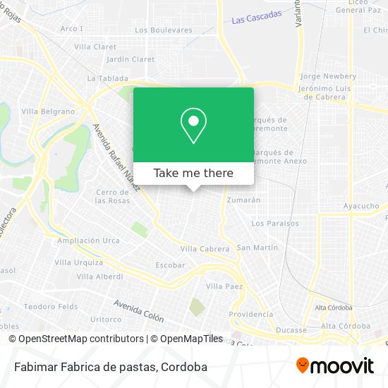 Fabimar Fabrica de pastas map