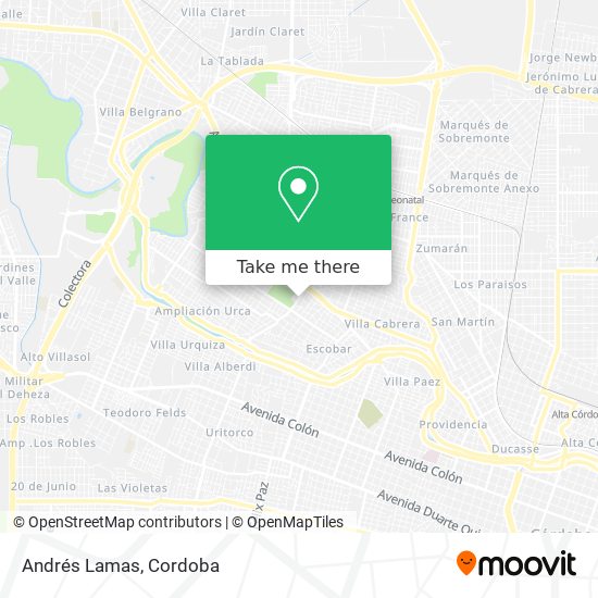 Andrés Lamas map