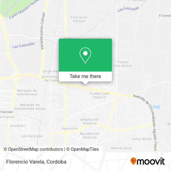 Florencio Varela map