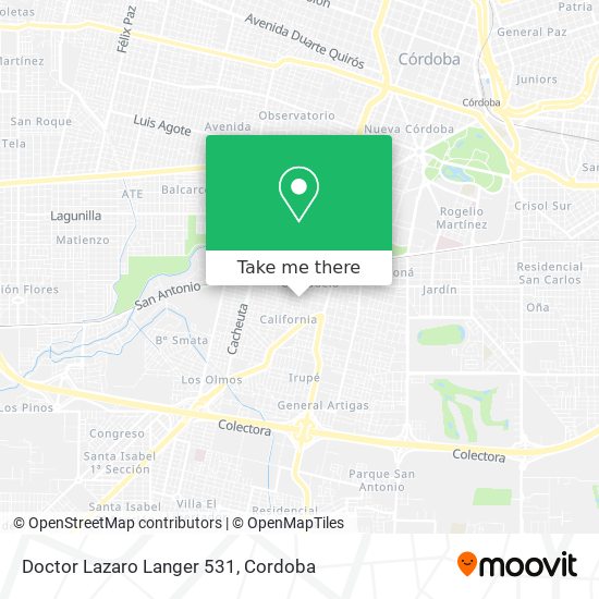 Mapa de Doctor Lazaro Langer 531