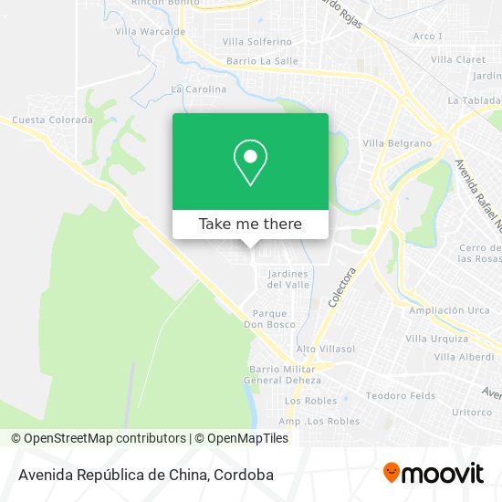 Mapa de Avenida República de China