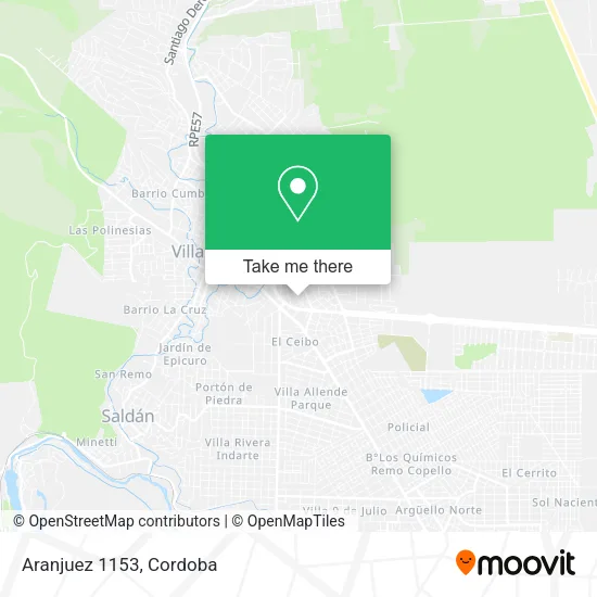 Aranjuez 1153 map
