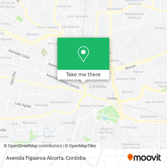 Mapa de Avenida Figueroa Alcorta