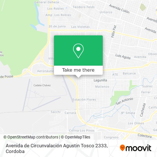 Mapa de Avenida de Circunvalación Agustin Tosco 2333