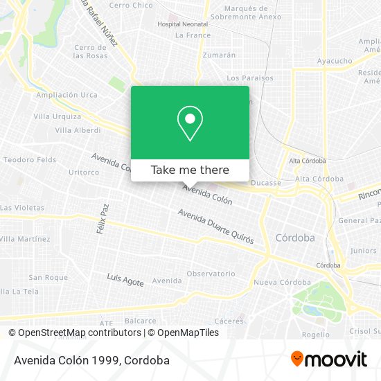 Mapa de Avenida Colón 1999
