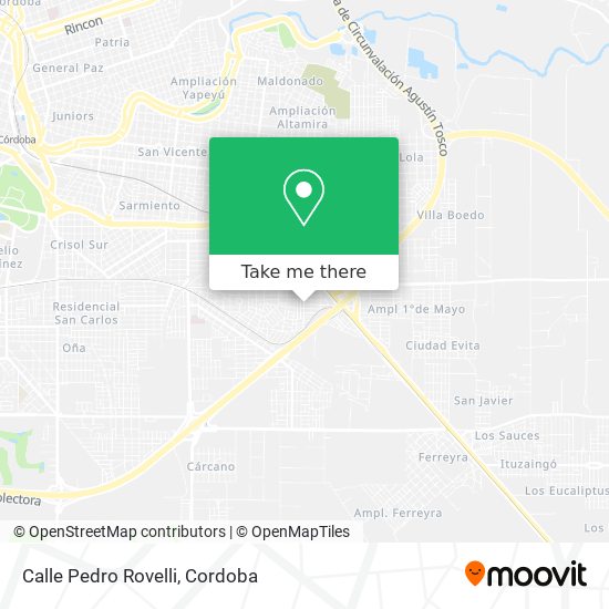 Mapa de Calle Pedro Rovelli